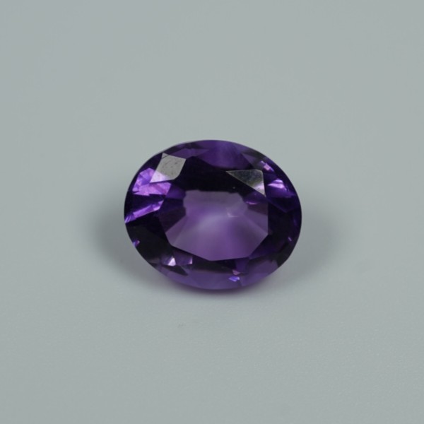 Amethyst 12x10 Faceted Oval 4.6ct
