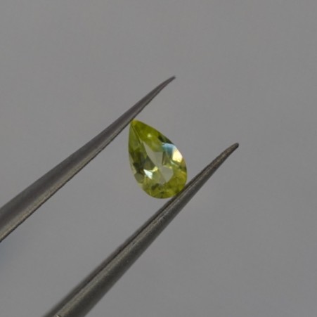 Peridot 5x3 Pear Faceted