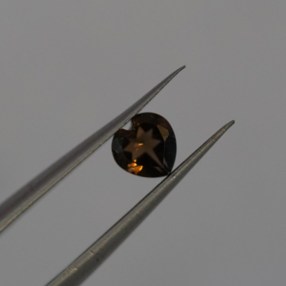 Smoky Quartz 5mm Heart Faceted