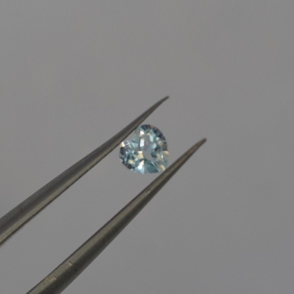 Sky Blue Topaz 4mm Heart Faceted