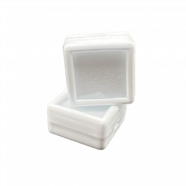 10x Gemstone display tubs (White)