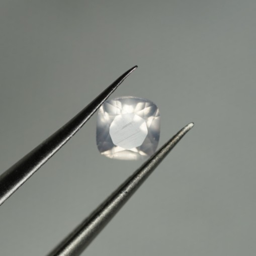 Natural Rose Quartz 4mm Cushion Faceted Loose Gemstone